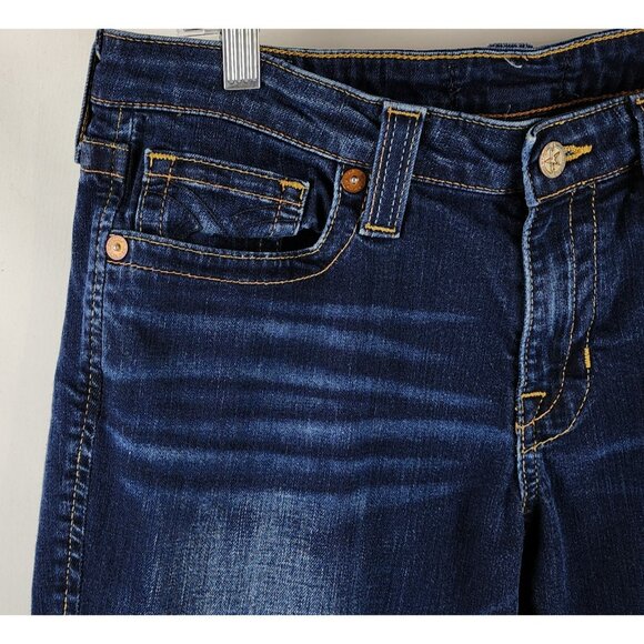 Big Star Jeans Womens 29L Blue Vintage Mid Rise Dark Wash Jeans (29x32) XSW2392 - Picture 3 of 11